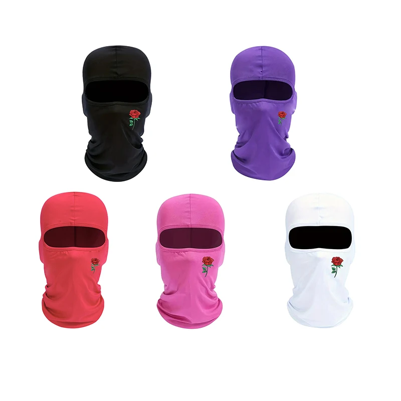 

Rose Outdoor Cycling Sunscreen Ice Silk Mask Sports Headscarf Motorcycle Full Face Mask Hiking Cycling Camping Cap Head Cover