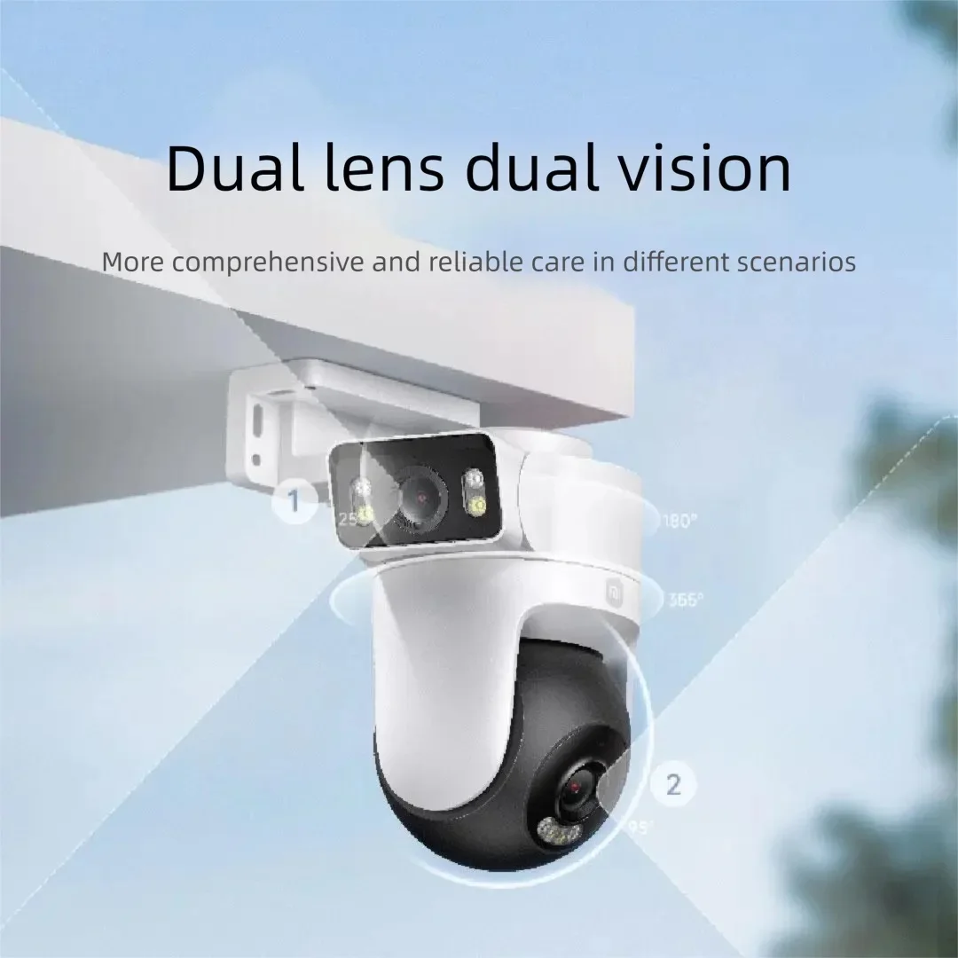 Xiaomi Outdoor Camera CW500 Dual-Lens WiFi 6 360° Dual 4MP 2.5K IP66 AI Detection Full-Color Night Vision Smart Mi Home APP CN
