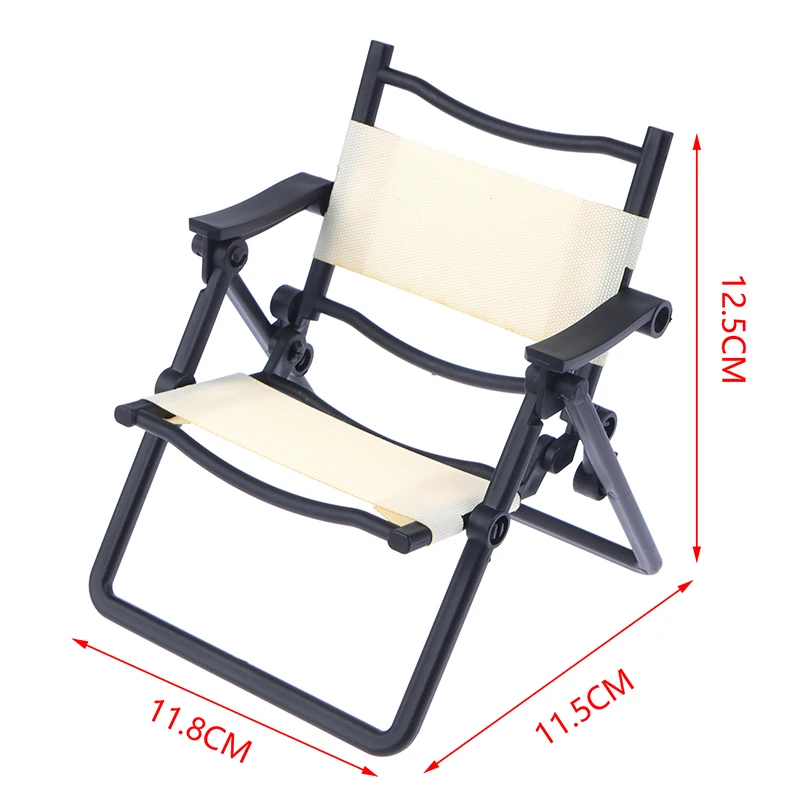 1:6 Dollhouse Mini Colorful Leisure Home Folding Chair Model Dollhouse Furniture Accessories