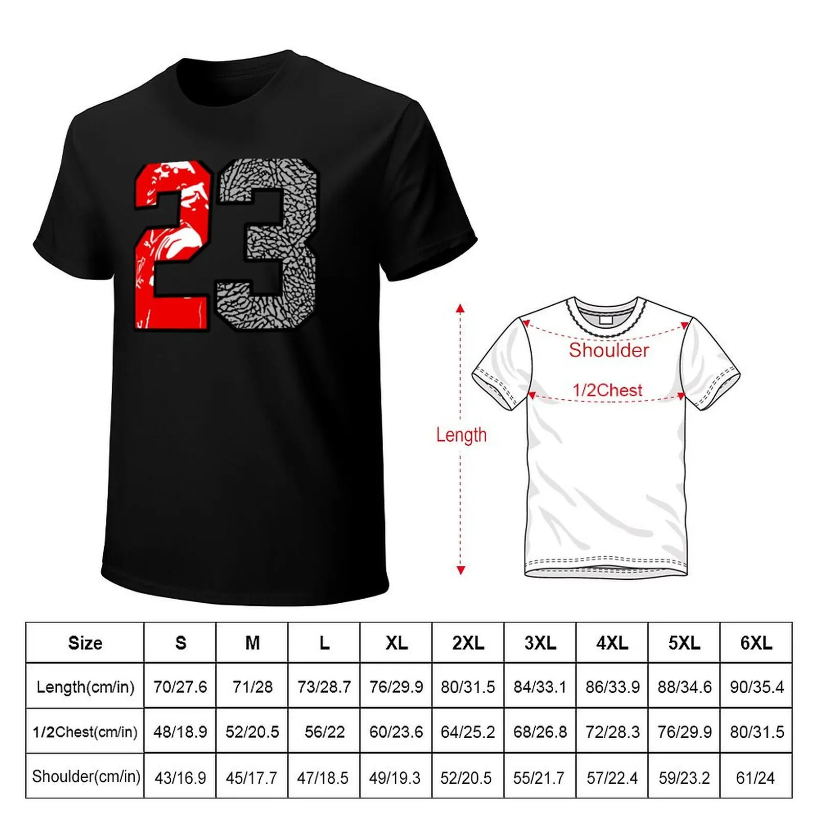 23 Cement T-Shirt Moisture Control Sports Tee