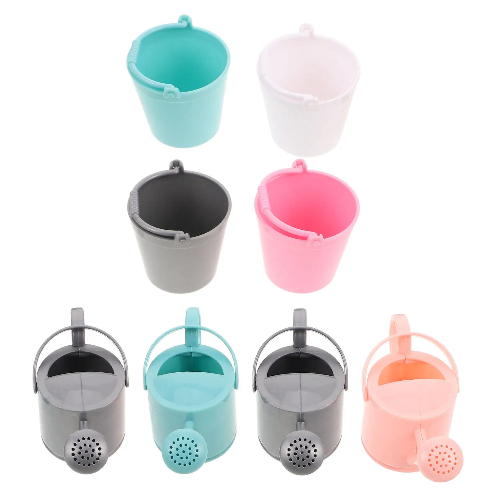 Mini Watering Can Set – Lightweight Vibrant Garden Bucket for Kids, Indoor Plants & Decorative Miniature Gardening