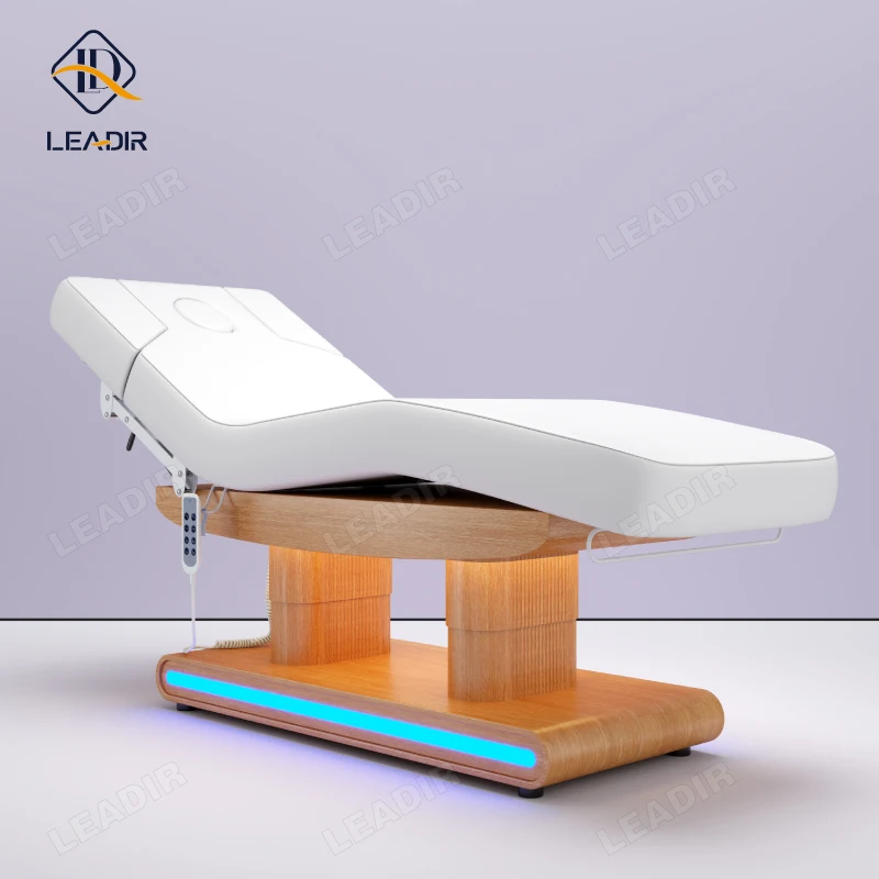 

Electric Cosmetic Esthetician Beauty Salon Spa Lash Facial Dermatology Aesthetic Chair 3 Motor Table Salon De Massage Bed