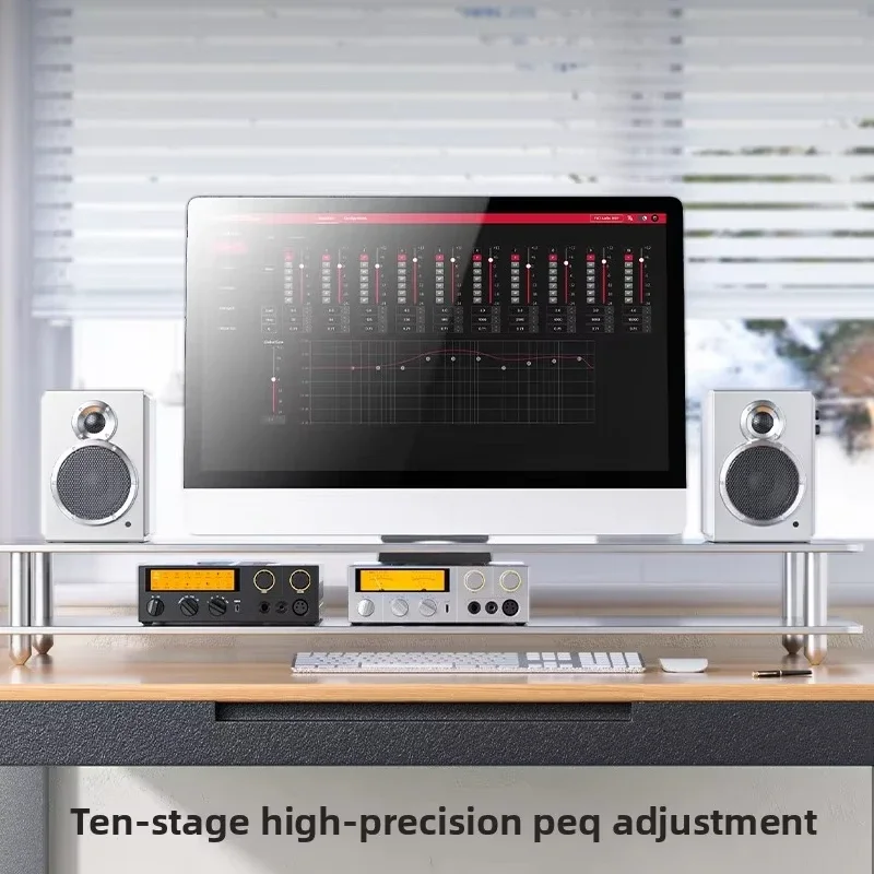 Hot Selling K15 Digital Turntable Receiver HiFi Fever Desktop Decoding Headphone Power Amplifier Metal Material