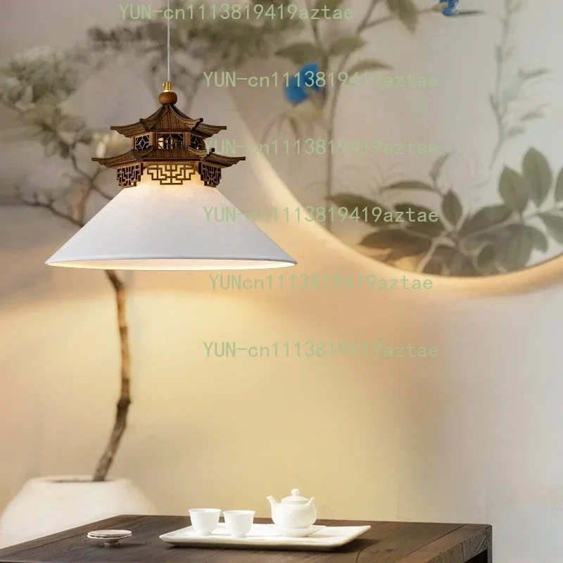 New Song Dynasty aesthetic chandelier new Chinese style living room dining room bedroom study tea room oriental zen retro style