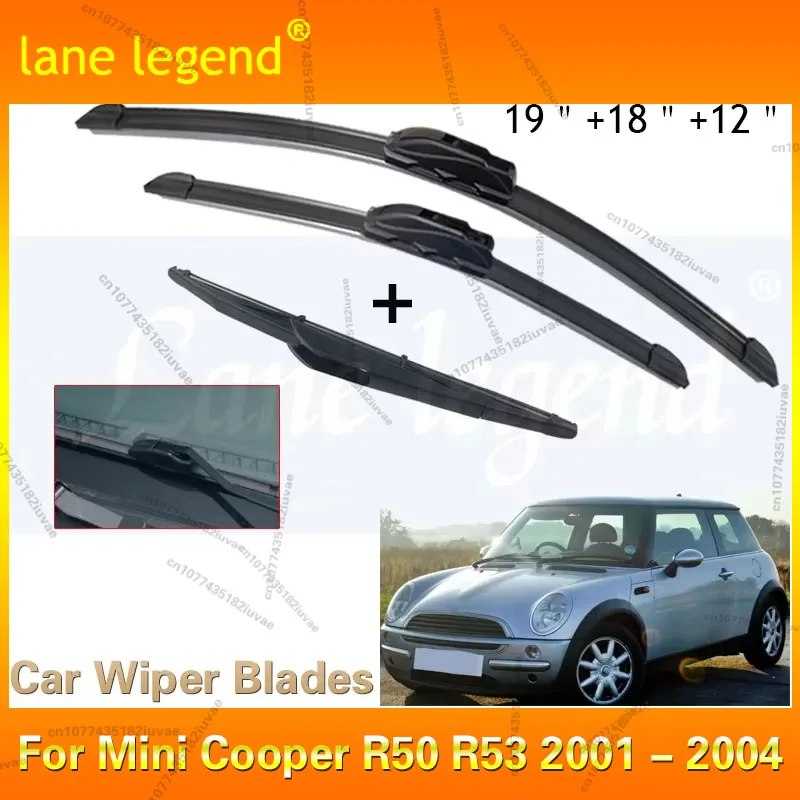 

Комплект передних и задних щеток стеклоочистителя автомобиля для Mini Cooper S One D Hatch R50 R53 2001-2004 Лобовое стекло
