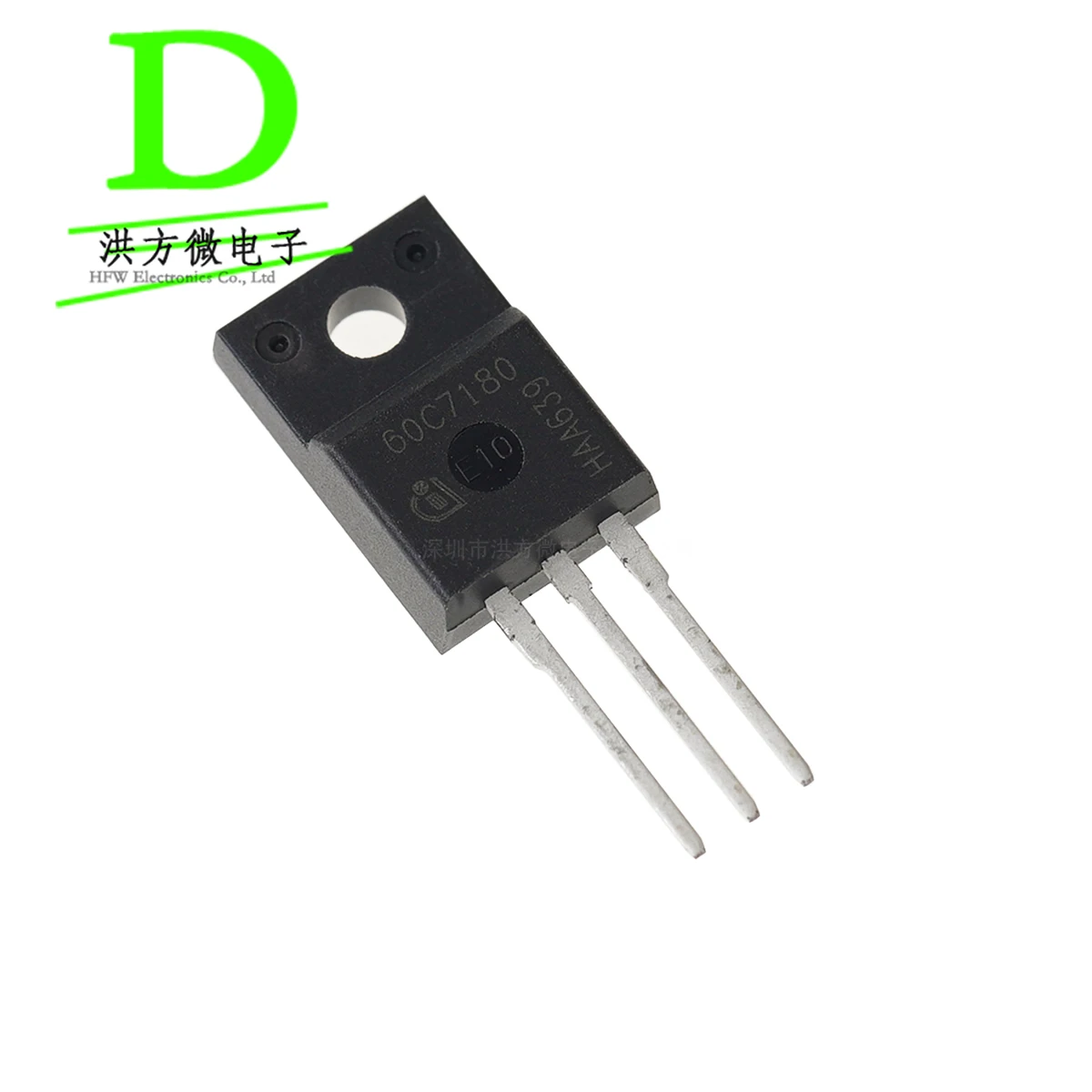 5PCS 60C7180 NEW original 60R180 IPA60R180C7 MOSFET 1 N-channel 650V 180mΩ@10V,5.3A 29W 9A TO-220FP-3 T0220F T0-220F IPA60R180C7