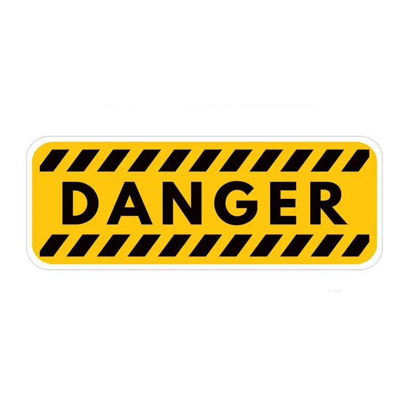 LYKX Warning Danger Reminding Car Sticker Personality Automobiles Motorcycles Exterior Accessories Vinyl Decals,17cm*6cm