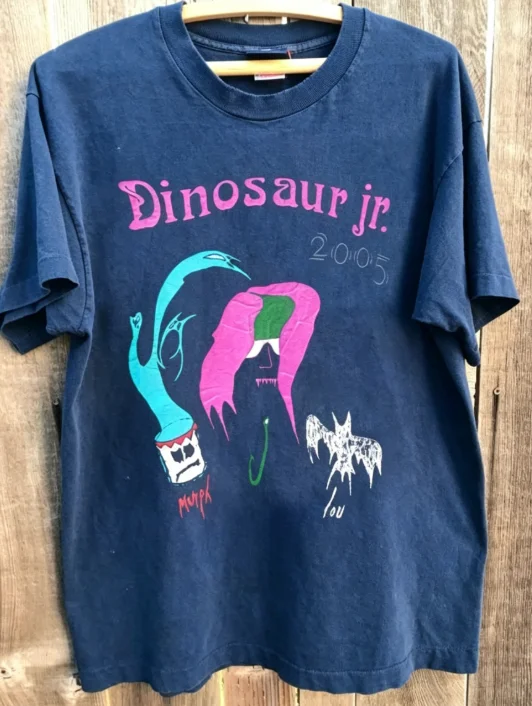 2026 Dinosaur Jr Vintage 90's Tour Charcoal Unisex T shirt S-4XL Men Women High Quality Unisex Summer Short Sleeve