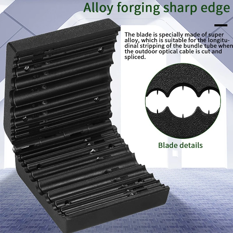 ABXF-AUA-09 光ファイバー縦方向バンドルチューブストリッパースリッターシングルコア/リボン型ケーブルセンターパイプストリッピングツール