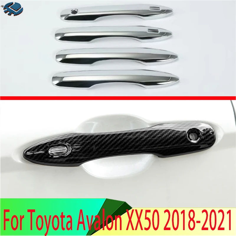 

For Toyota Avalon XX50 2018-2022 ABS Door Handle Cover With Smart Key Hole Catch Cap Trim Molding