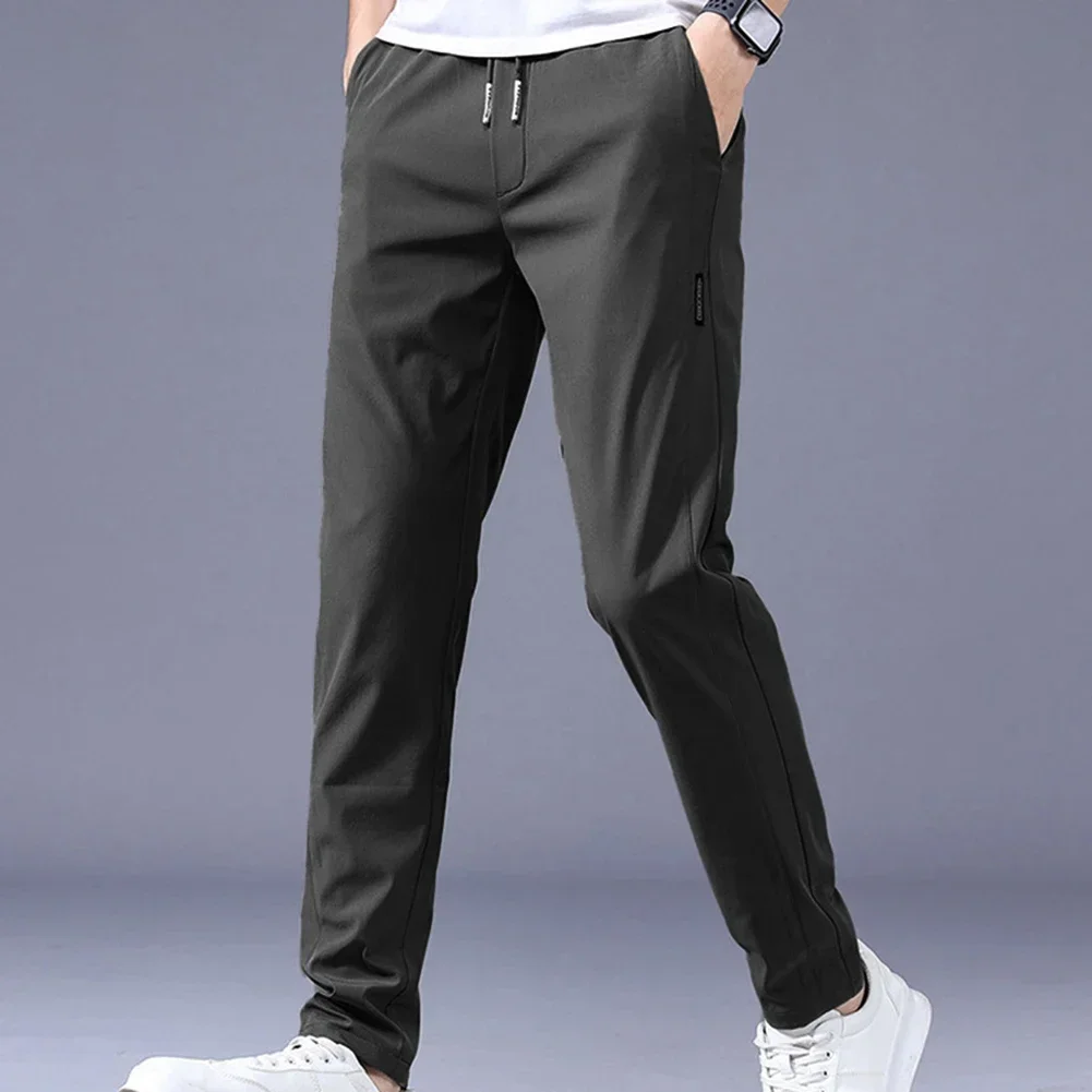 Men's Trousers Loose Straight-Leg Casual Pants Thin Quick-Drying Sports Pants