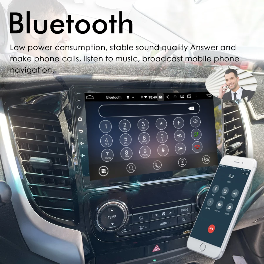 128GB ROM Android 13 Radio 2Din For Mitsubishi L200 5 2015 - 2019 Navigation GPS Touch Screen Stereo Car Multimedia Video Player