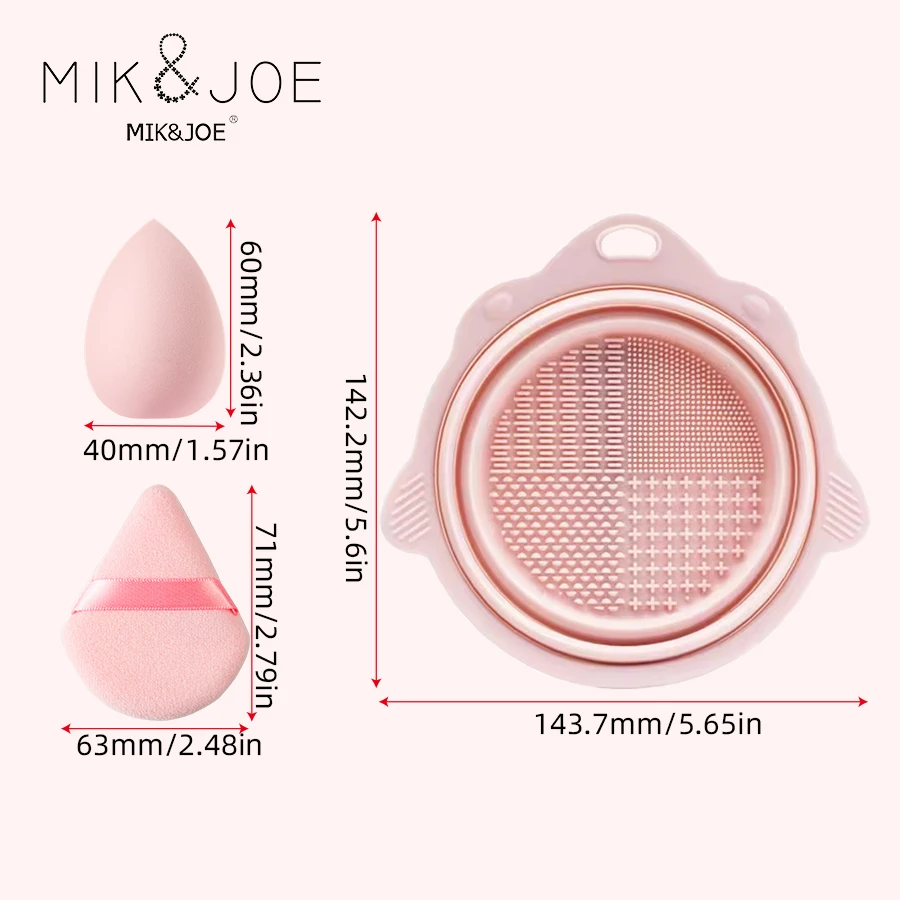 15 peças de cosméticos esponja misturador beleza ovo fundação maquiagem esponja cosméticos tigela de limpeza acessórios cosméticos