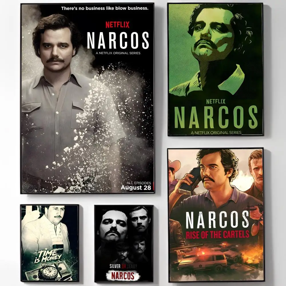S-steve Murphy Crime and Season Narcos Poster High-definition Art Sticker Self Adhesive Waterproof Home Decoration