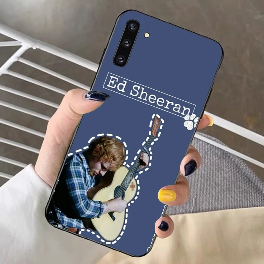 E-Ed Sheeran UK Singer Phone Case For Samsung Note 8 9 10 20 pro plus lite M 10 11 20 30 21 31 51 A 21 22 42 02 03