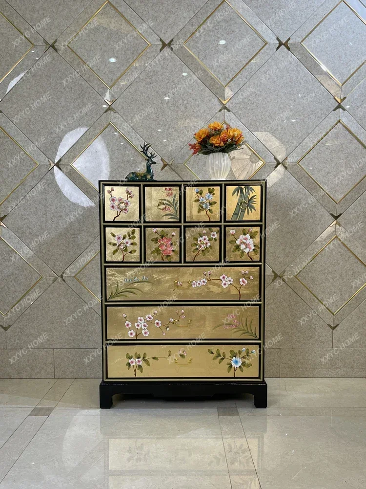 

Шкаф для хранения веранды из массива дерева, прихожей, спальни, комод в стиле ретро, Muebles De Baño Cajonera Pequeña