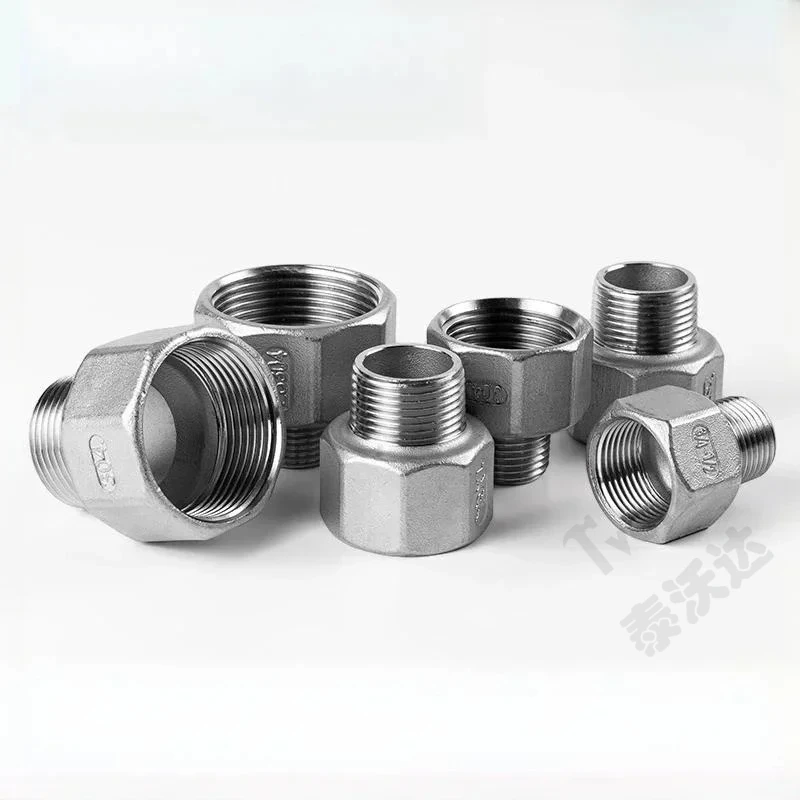 Plumbing Connection 1/8" 1/4" 1/2" SS304 Stainless Steel Male Female Thread Fitting Equal Reducer British Water Pipe Adapter