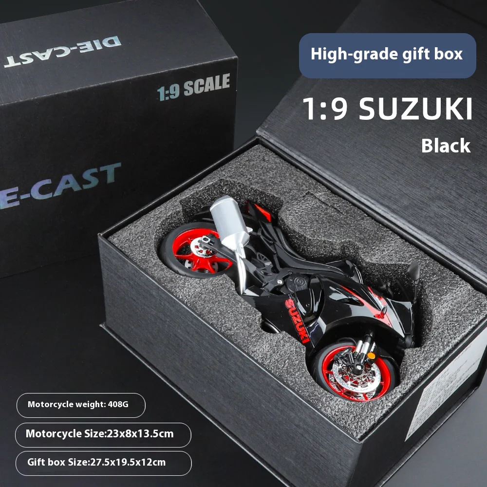 Boîte-cadeau Kawasaki Ninja H2R, échelle 1:9, alliage moulé sous pression, modèle de moto statique exquis S1000RR, jouet pour enfants, affichage de collection, Decorati Boîte-cadeau Kawasaki Ninja H2R, échelle 1:9, alliage moulé sous pression, modèle de moto statique exquis S1000RR, jouet pour enfants, affichage de collection, Decorati