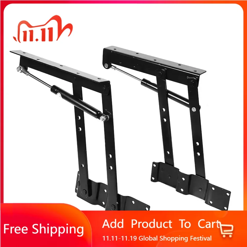 

2x Practical Lift Up Coffee Table Mechanism Hardware Top Lifting Frame Furniture