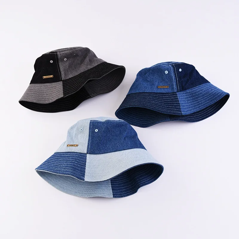 

Summer Hats for Women Denim Fabric Cotton Bucket Hats Spring Sun Protection Cap Sombreros De Mujer Breathable Soft Fisherman Hat