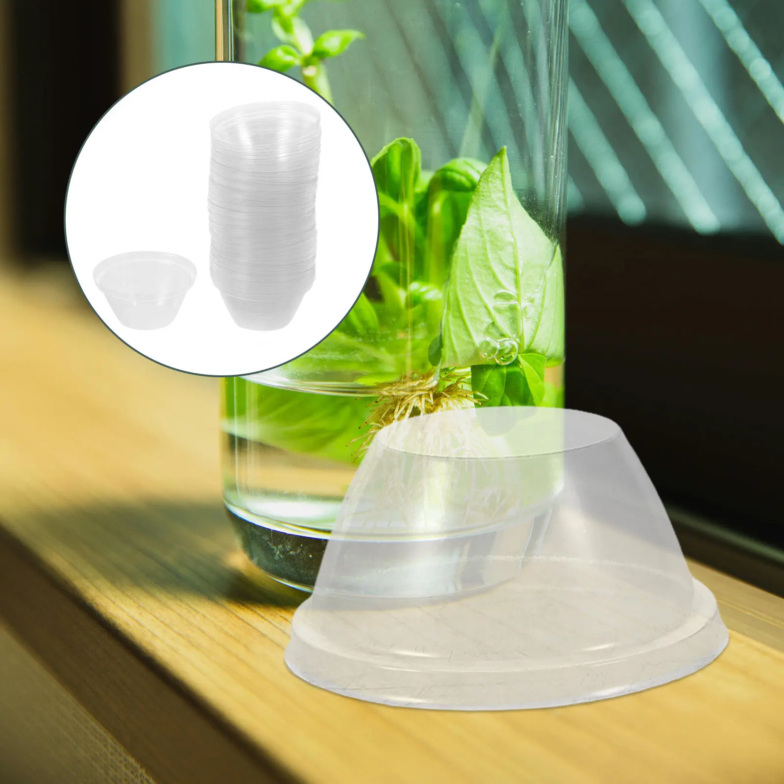 200Pcs Plant Cloche Dome Clear Nursery Pot Cover for Indoor Outdoor Gardening Humidity Dome Cold Weather Protection Hydroponic