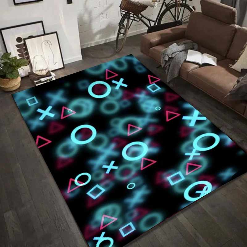 

Game Controller Carpet Living Room Washable Floor Lounge Large Area Non-Slip Carpet Teen Boy Girl Room Decoration Rug
