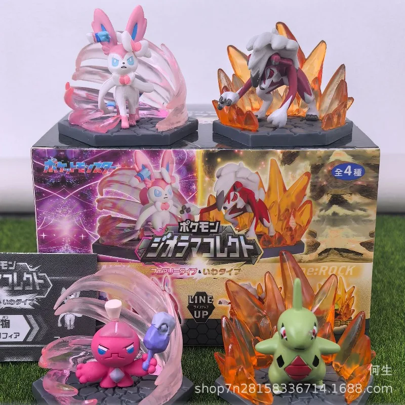 ของเล่นโปเกมอนแบบกล่องสุ่ม รุ่นฉากไฟ ฟิกเกอร์อนิเมะ บรอนซอร์ วารูม เมลทัน ราลท์ ตุ๊กตาฝึกทักษะ ของเล่นเด็ก ของขวัญ