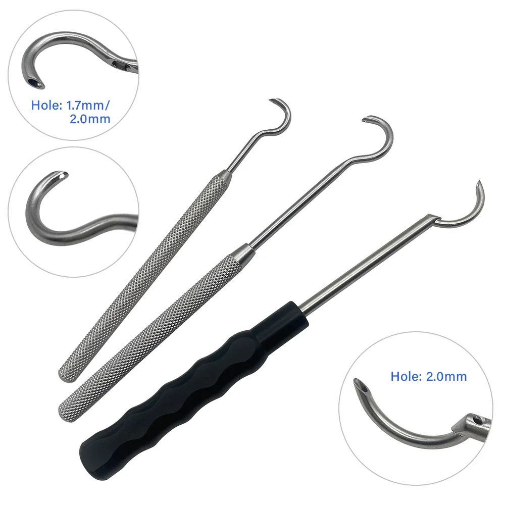 Gius-cable  guía médica  acero inoxidable, instrumento ortopédico  cirugía  Trauma, 1 piezas
