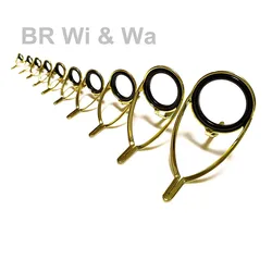 BR Wi & Wa Gold K-Series Casting and Spinning Guides Model, K-Series, Double-Foot, Repair Rod, Casting