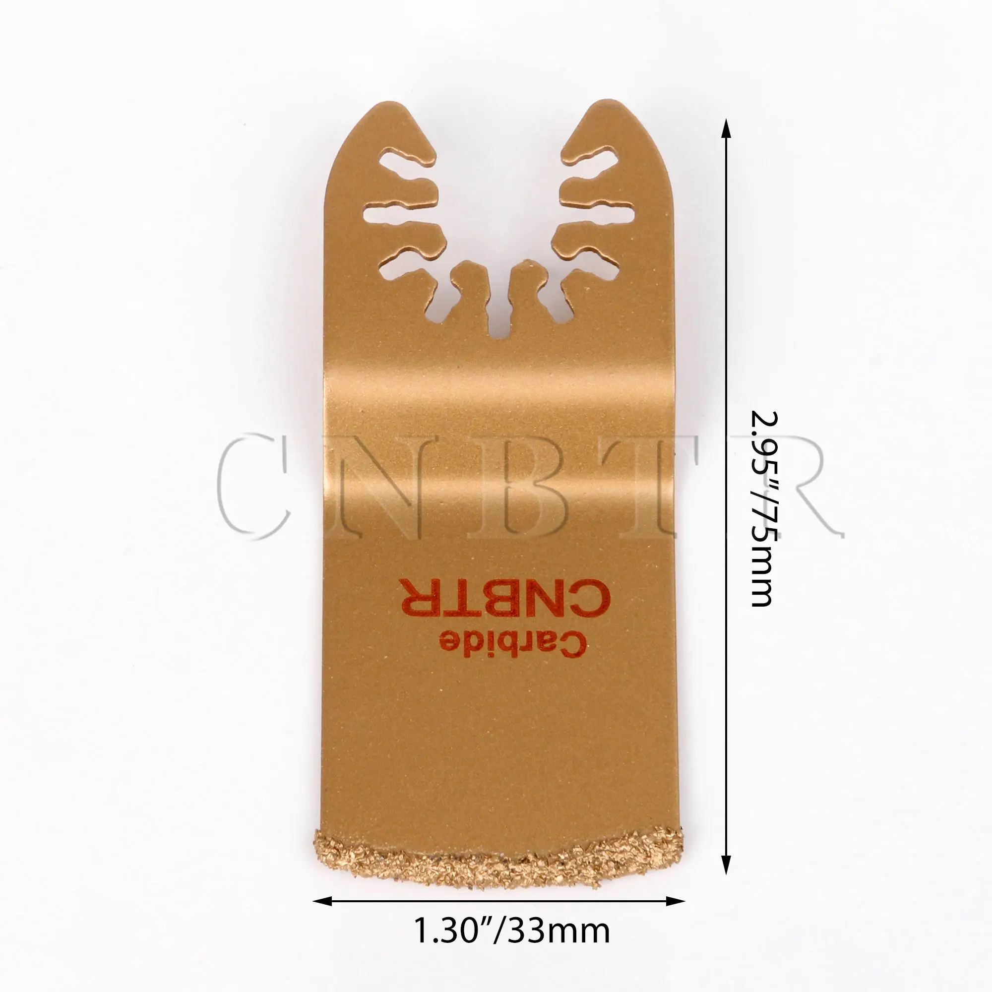 CNBTR 5 PCS E Type Carbide Oscillating Multitool 75x33mm Replacement for FEIN