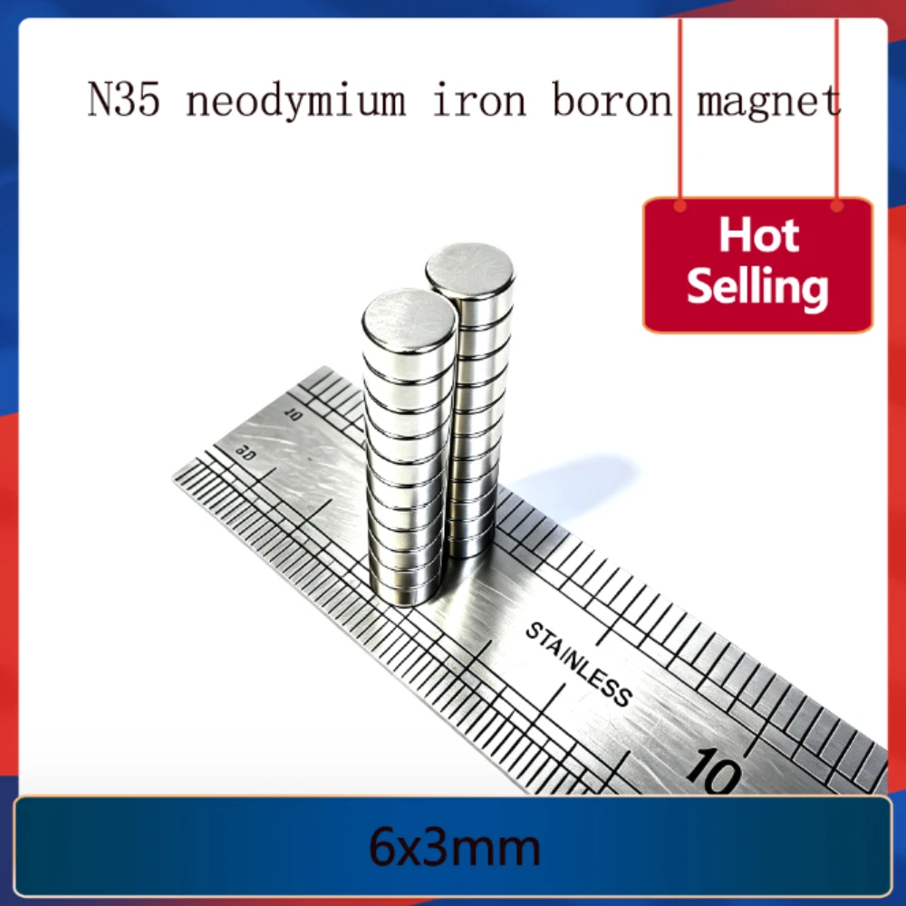 6x3 mm Disc Bulk Sheet Neodymium Magnet 6mmx3mm Small Round Powerful Magnets 6x3mm Rare Earth Magnets Strong 6*3 mm
