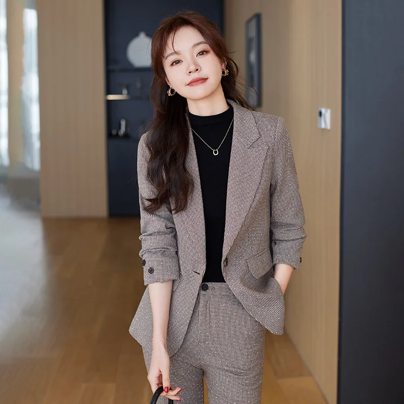 

Business Suit Female Women's Spring Clothing2024New Western Style Matching Adult Lady like Woman Early Spring Fashion Leisure Su