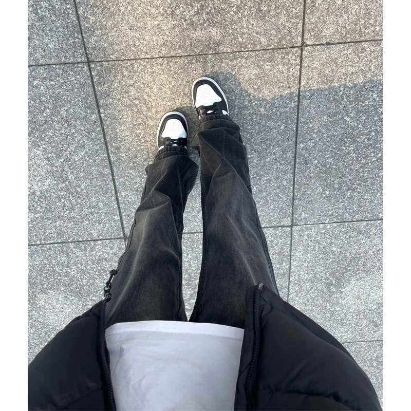 

Мужские джинсы Waed Bla ey: модные прямые брюки Slim Fit для весны и осени, повседневные длинные штаны