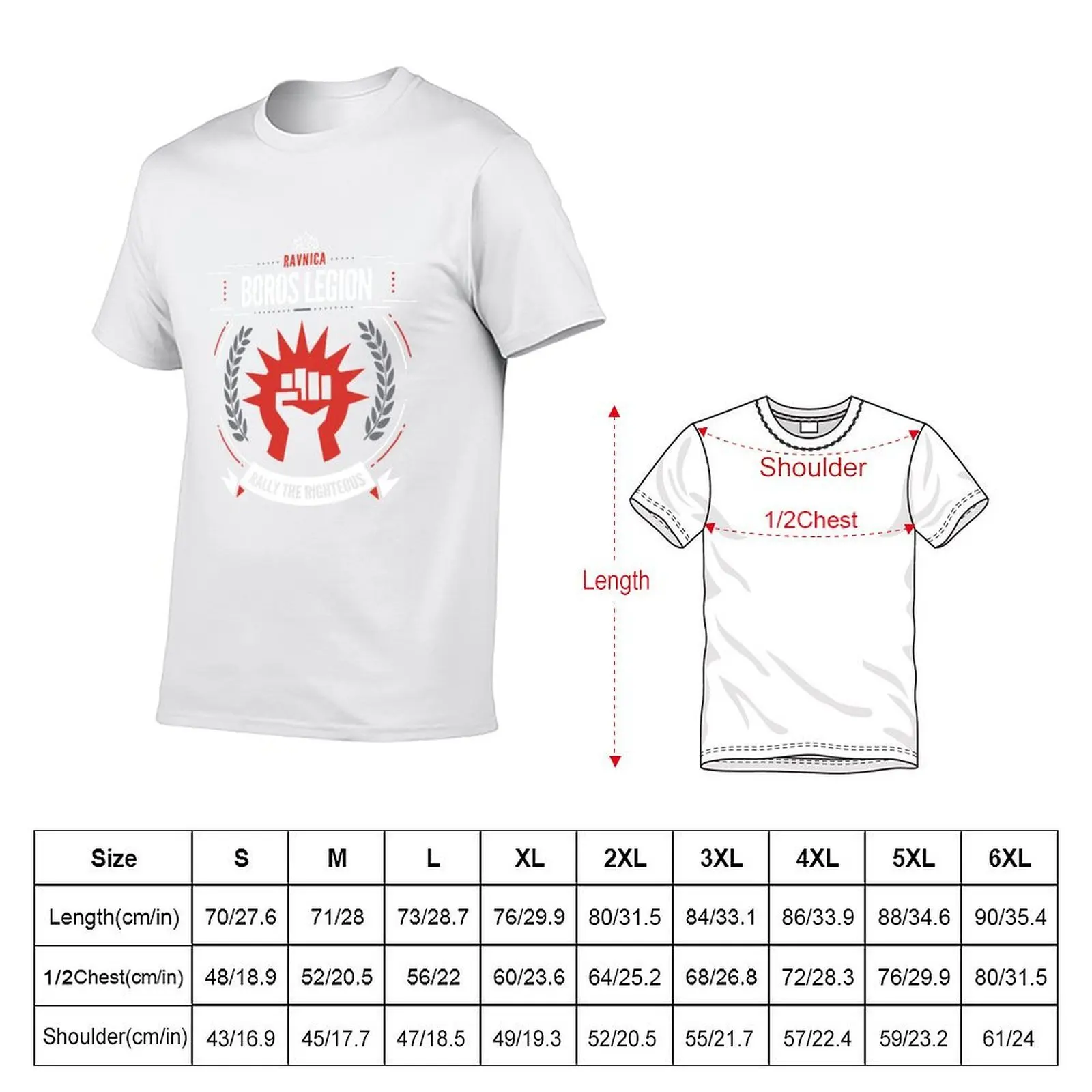 تي شيرت Boros Legion تي شيرت قطن 100% تي شيرت رجالي عادي