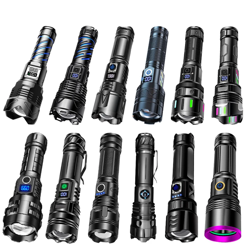 

2025 New Led Mini Flashlight Ultra Powerful Led Torch 3 Core LED Mini Tactical Flashlight 30000 High Power Led Flashlight