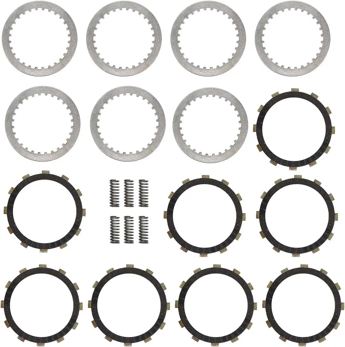 Clutch Kit Friction Plates Springs Gasket Compatible with Honda CRF450R 2002-2008 TRX450R TRX450ER