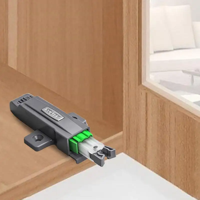 Automatic Pop-up Cabinet Lock Automatic Heavy Duty Cabinet Door Lock Multi-Purpose Self-Locking Bouncer For Cabinet Doors