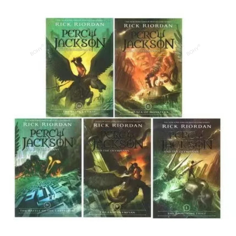 Percy Jackson Boxed Set Rick Riordan Bossi Jackson English Version Original English Version