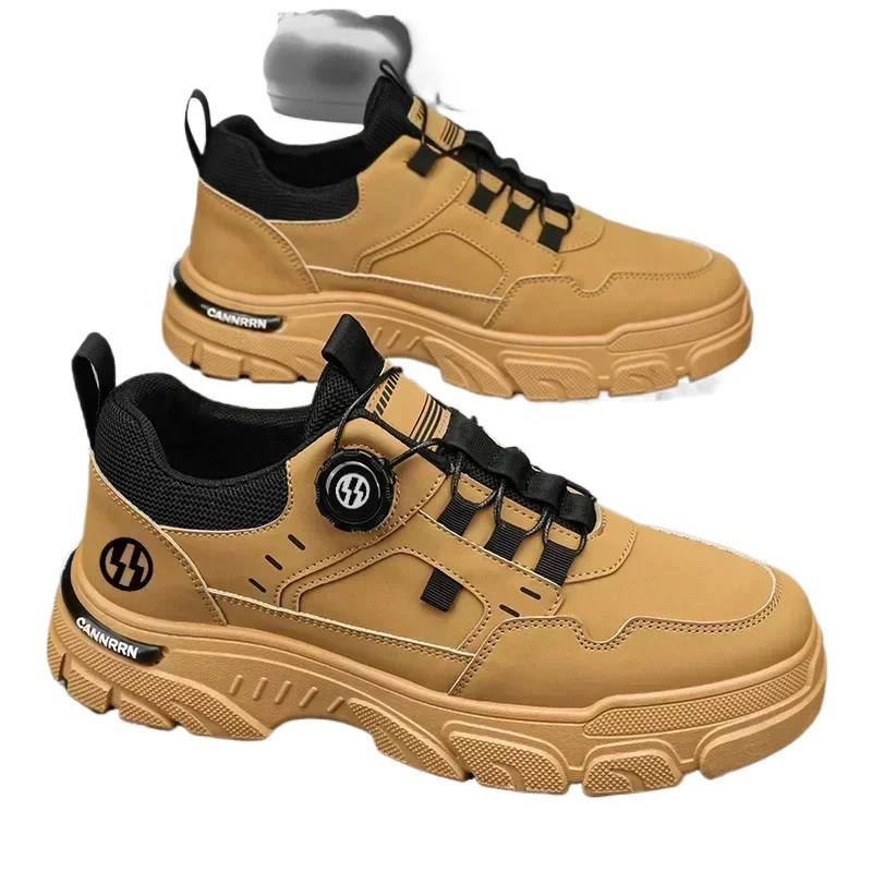 Men's Sneakers Comfortable Soft Male Wark Board Shoes Platform Shoe for Men Кроссовки Мужские Autumn Mens Casual Shoes Leather