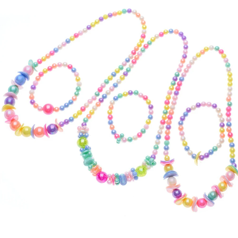 

Children's Necklace Bracelet Beads Jewelry Decoration Creative Colorful Ornament