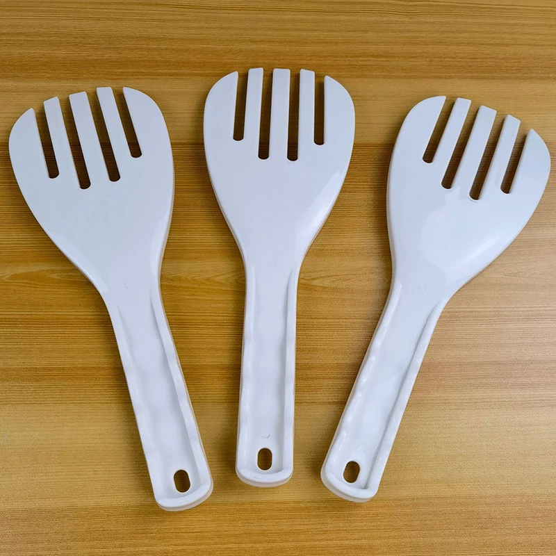 Plastic Large Rice Spoon Meal Spoon Non Stick Hand Roll Spoons Rice Shovel Kitchen Supplies Thickened Rice Fork Kitchen Tool