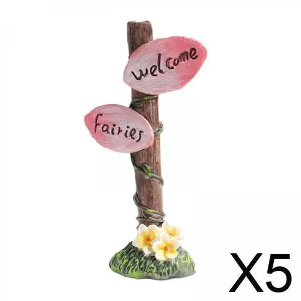 

5x Garden Ornament Figurines Micro Landscape Accessories Resin Statue for Outdoor Table Bonsai Aquarium Decoration