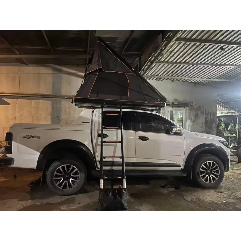 Color Customized Outdoor Camping Clam Hard Shell Roof Top Tent for 280G Canvas - view 2