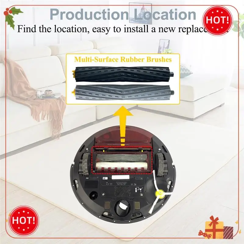 ABLE-For Irobot Roomba Accessories 860 865 866 870 871 980 960 966 981 أجزاء مكنسة كهربائية فرشاة تصفية