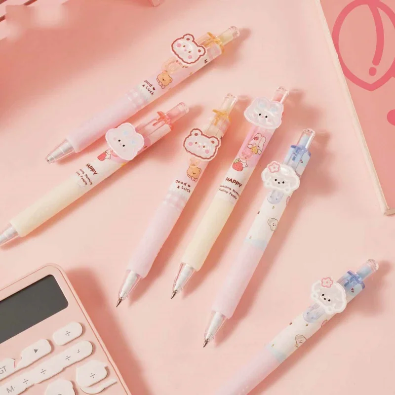 36pcs/lot Kawaii Dog Rabbit Bear Mechanical Pencil Cute 0.5/0.7MM Drawing Writing Automatic Pen School Office Supplies