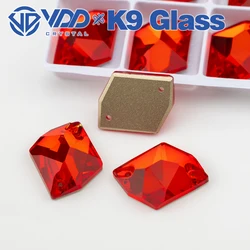 VDD S109 Siam Cosmic AAAAA Top Quality K9 Glass Sew On Rhinestones Crystal Flatback Sewing Stones For Clothes Decorations