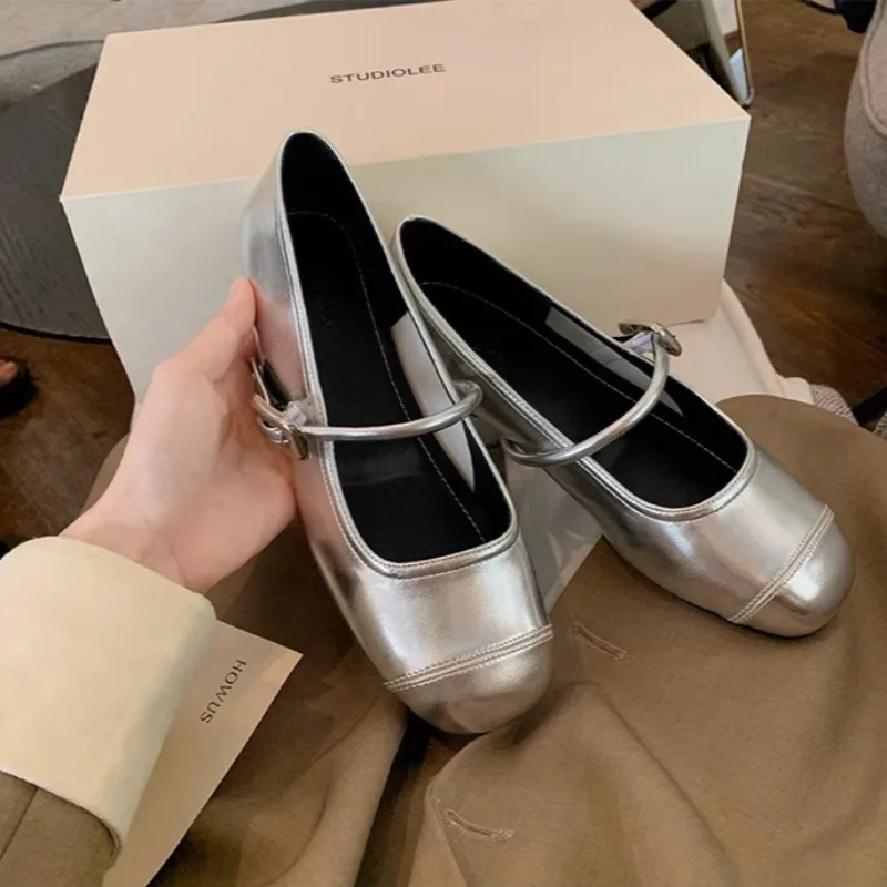 

New Women's Mary Jane Shoes Fashion French Style Casual Shoes for Woman Exquisite Shallow Flat Shoe Designer Shoes Zapatos Mujer