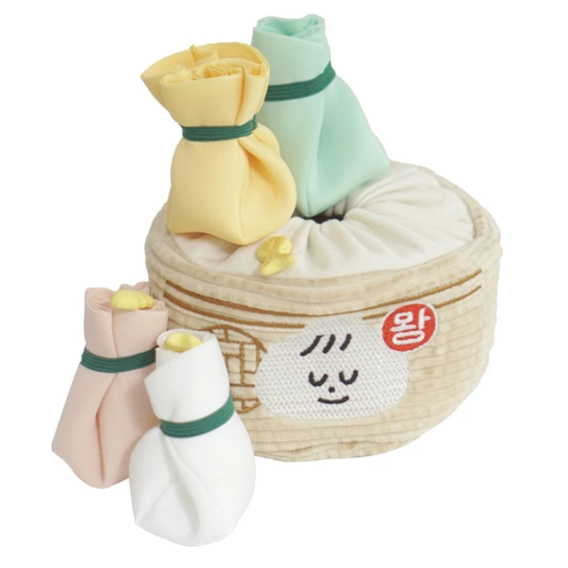 

Плюшевая игрушка для собак с раздачей паровых булочек для собак, интерактивная начинка для жевания, Прямая поставка