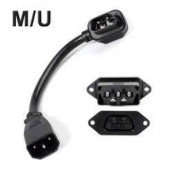 Niu M/U/N1/N1s Lithium Battery Charging Cable Connector Adapter E-bike 2+4 Power Socket U1/M1 Charger Conversion Plug Wire