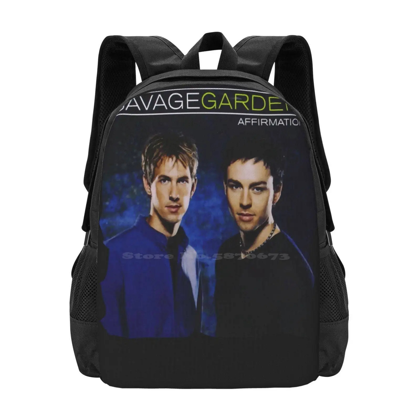 Bowersj Savage Garden Affirmation Hot Sale Schoolbag Backpack Fashion Bags Punk Affirmation Band Wyatt Shears Fletcher Shears